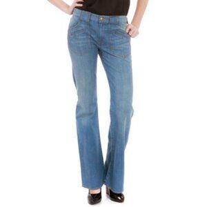 PAPER DENIM & CLOTH Denim JEANS Topaz 6-POCKET Light Blue WIDE LEG 26